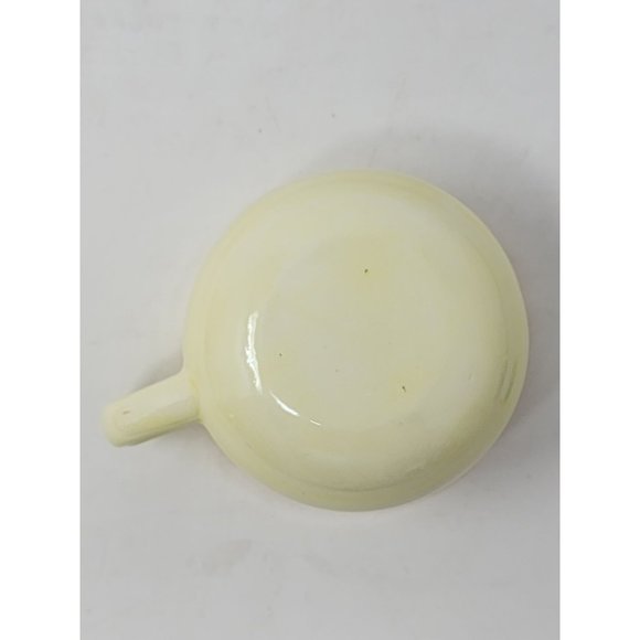 Vintage Yellow Ceramic Teapot W Lid & Coffee/Tea Cup Yellow/White Single Serve - Picture 15 of 16